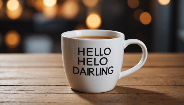 Mug bonjour bichette : charme et tendresse pour vos matins